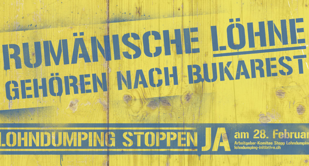 Stopp Lohndumping – Zürcher Löhne in Zürcher Firmen!