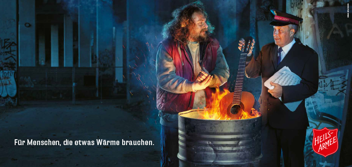 Weihnachtsplakat für die Heilsarmee.