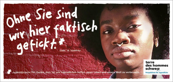 Für terre des hommes schweiz geben wir Dada aus Südafrika das Wort.