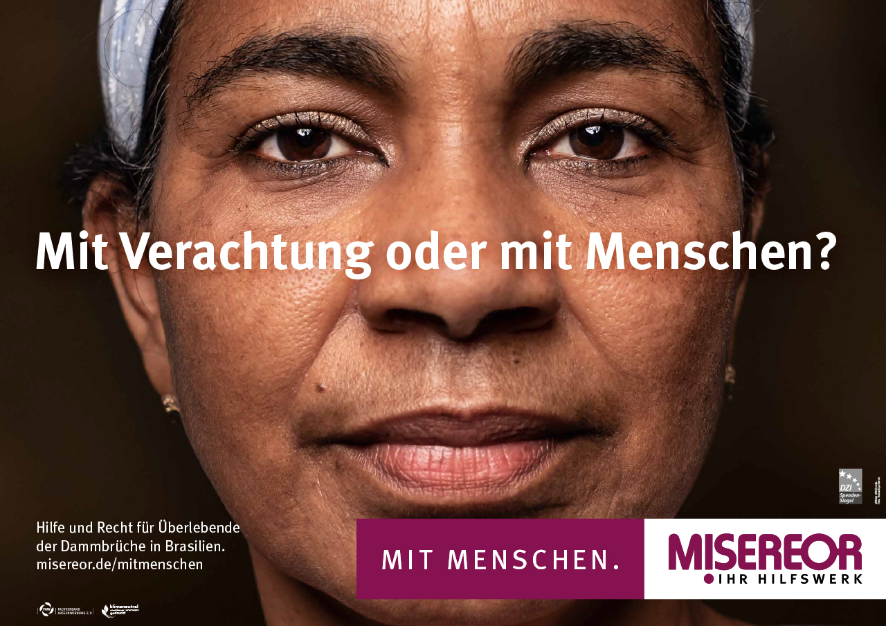 Plakat Misereor Mitmenschen Sujet Luciana