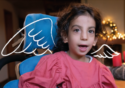 Engelchen Emelie fliegt eine weitere Runde.